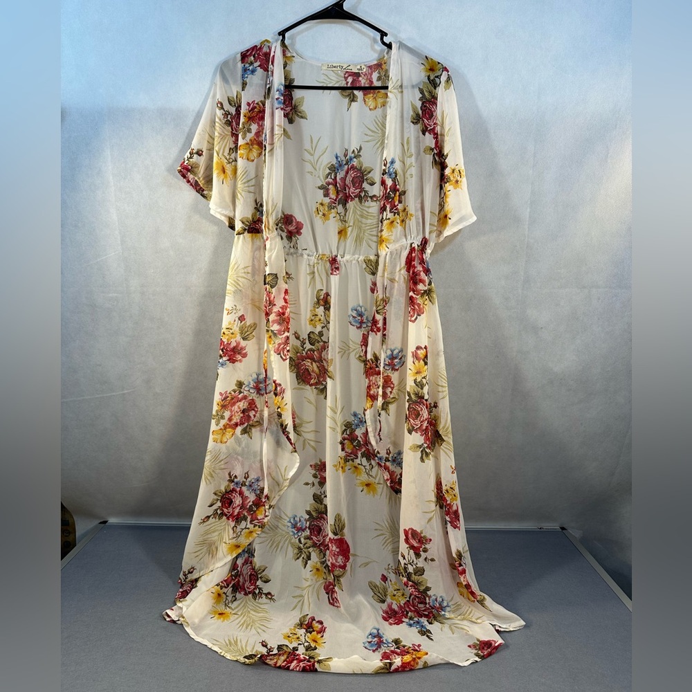 Liberty Love Cream Floral Kimono size M